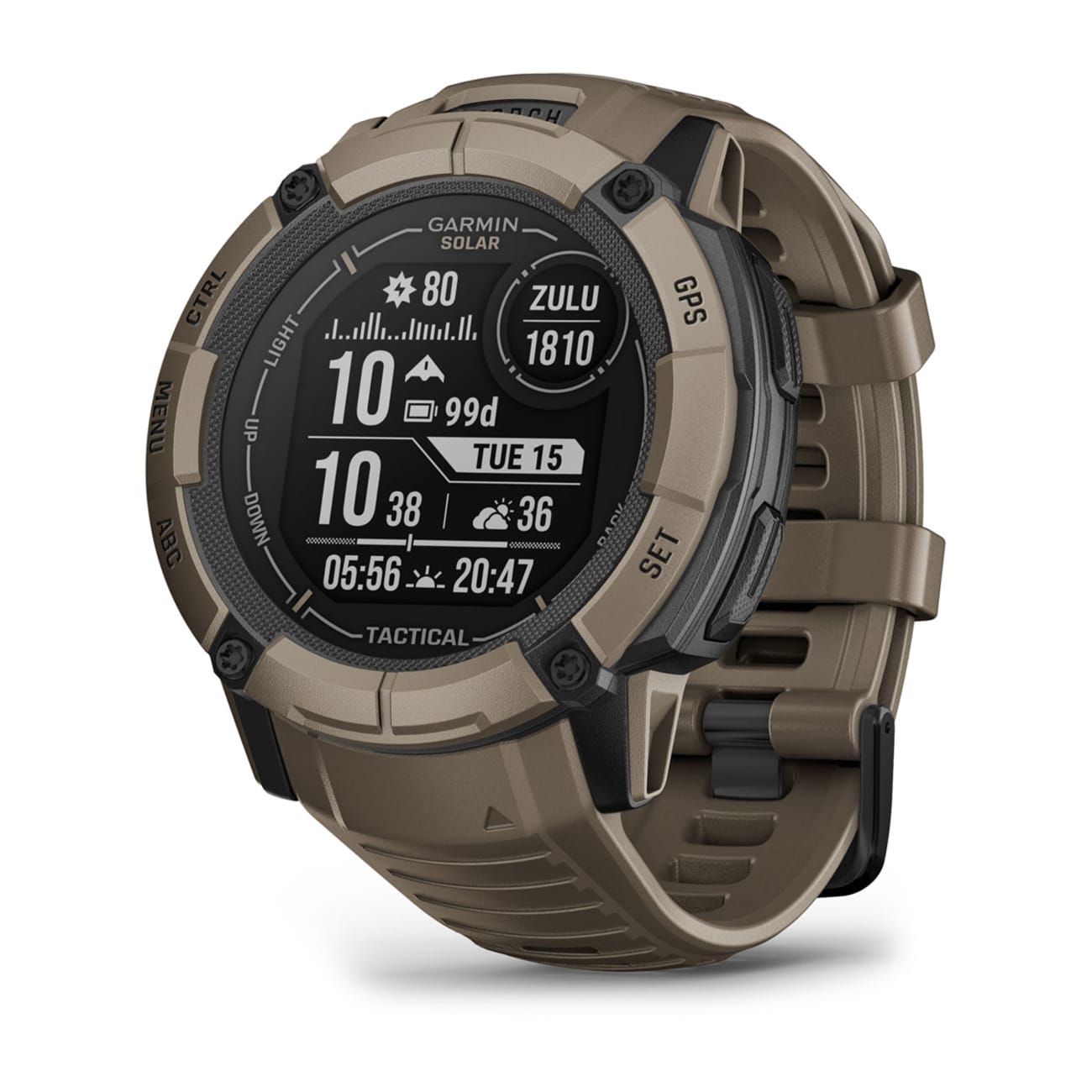 Garmin Instinct® Solar: Camo Edition  Smartwatch con función de carga solar